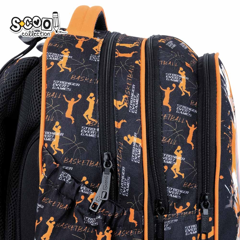Ghiozdan anatomic, 39x33x18 cm, BASKETBALL - S-COOL - imagine 6