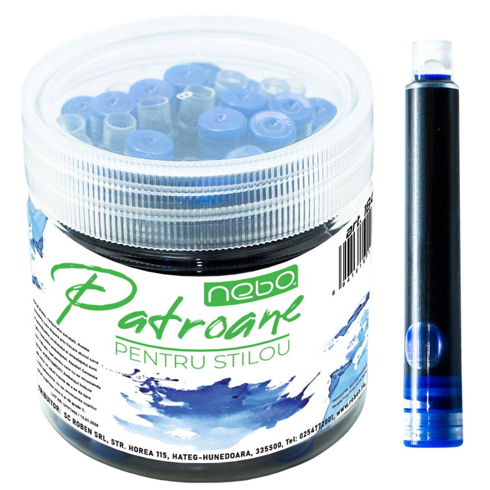 Patroane pentru stilou, 30 buc/set - NEBO