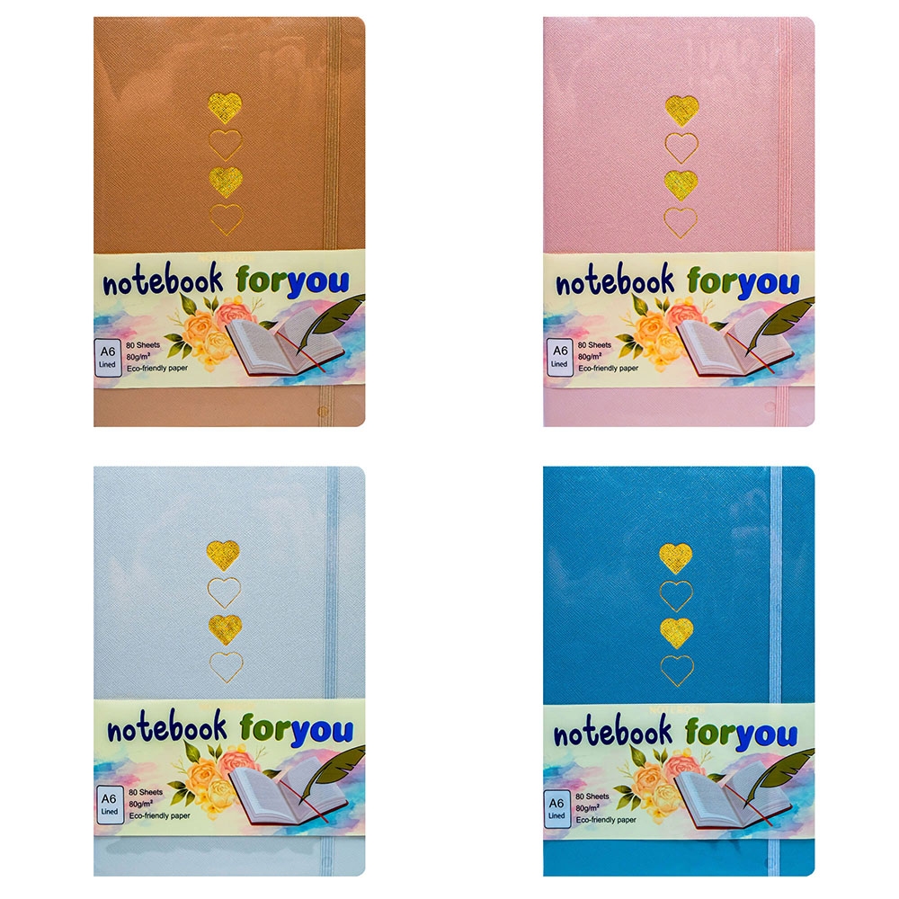 Notes A6, PU, 80 file