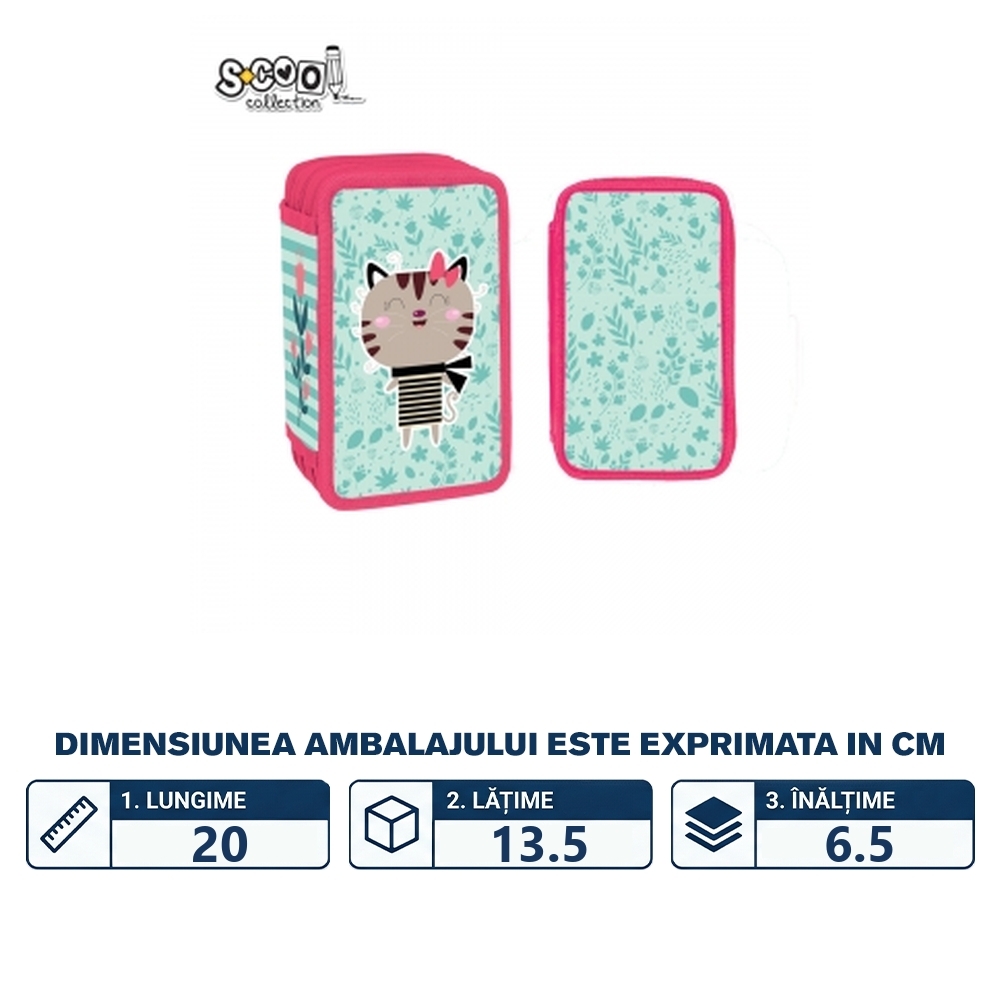 Penar echipat, 3 fermoare, 38 piese, CAT - YOLLO - imagine 2