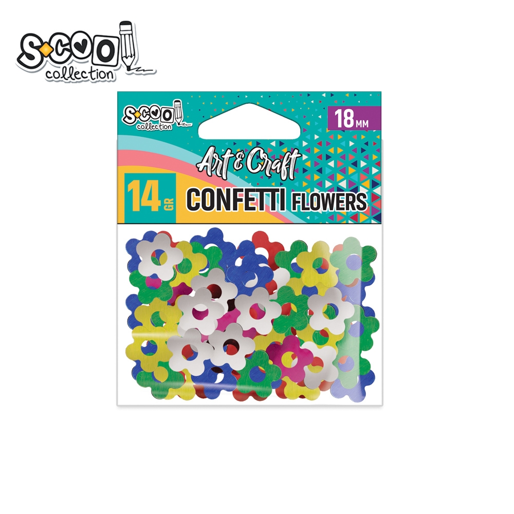 Accesorii craft, confetti floricele, 14 gr - S-COOL