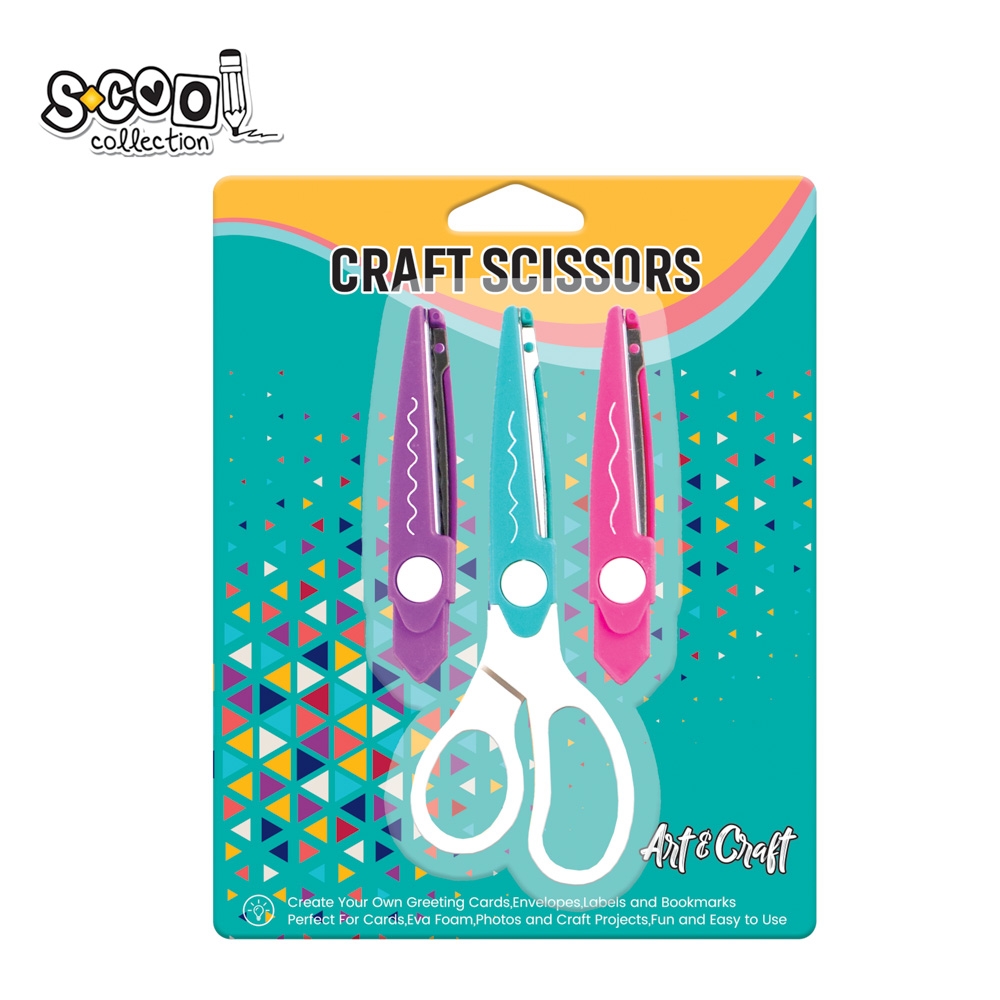 Accesorii craft, foarfeca/3 lame interschimbabile, 1 buc/blister - S-COOL