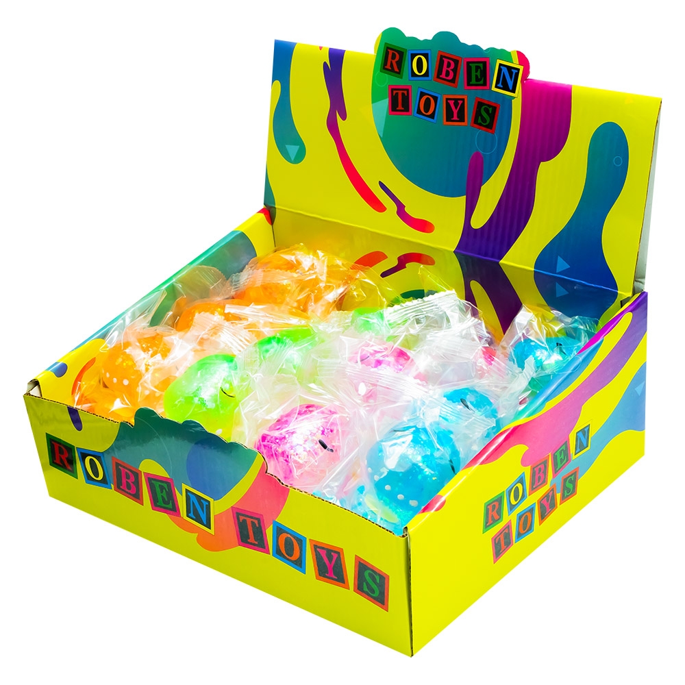Jucarie Squeezy, Dinozaur Jelly Glitter - ROBENTOYS - imagine 3