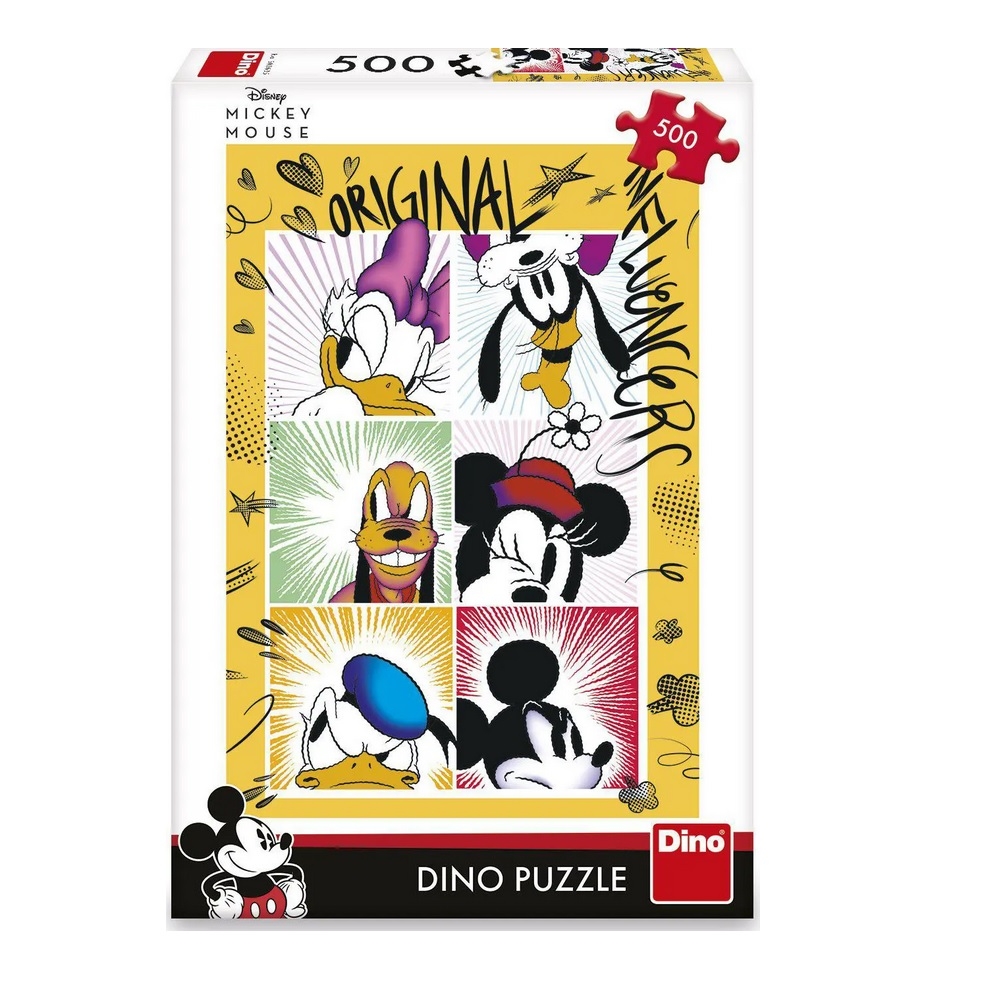 Puzzle 500 piese, Gasca lui Mickey - DINO TOYS