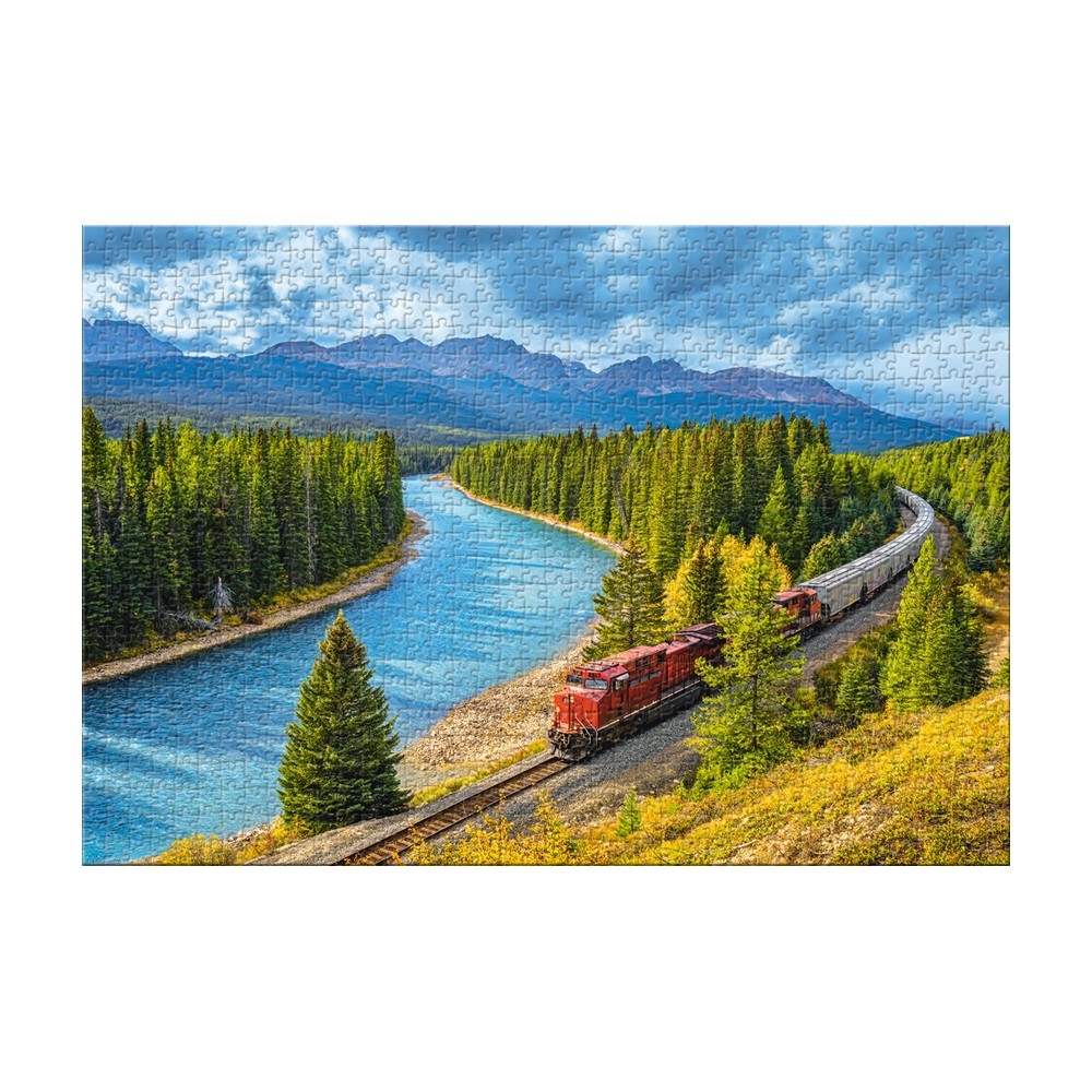 Puzzle 1000 piese, Tren In Canada - Castorland - imagine 2