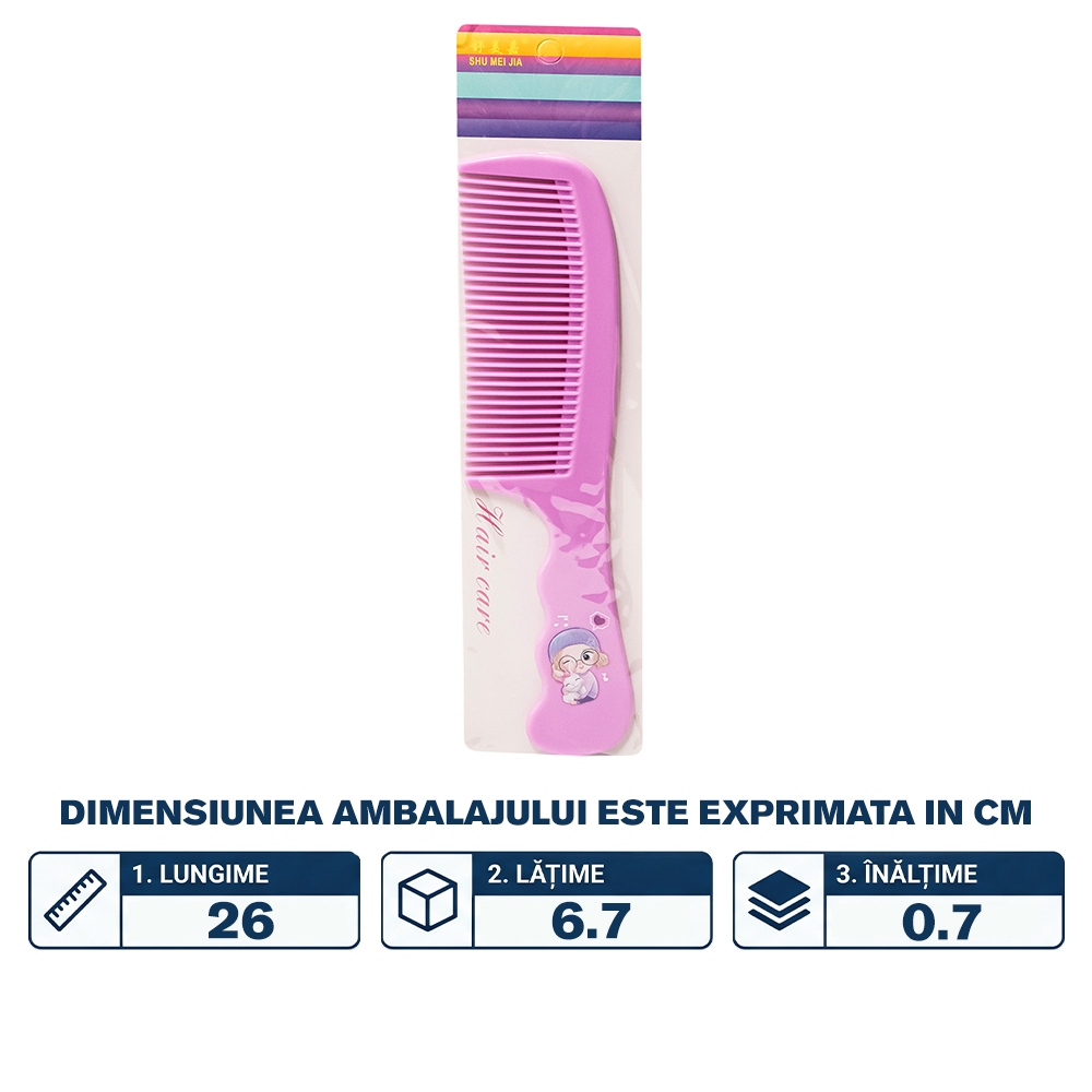 Pieptan cu maner colorat - imagine 2