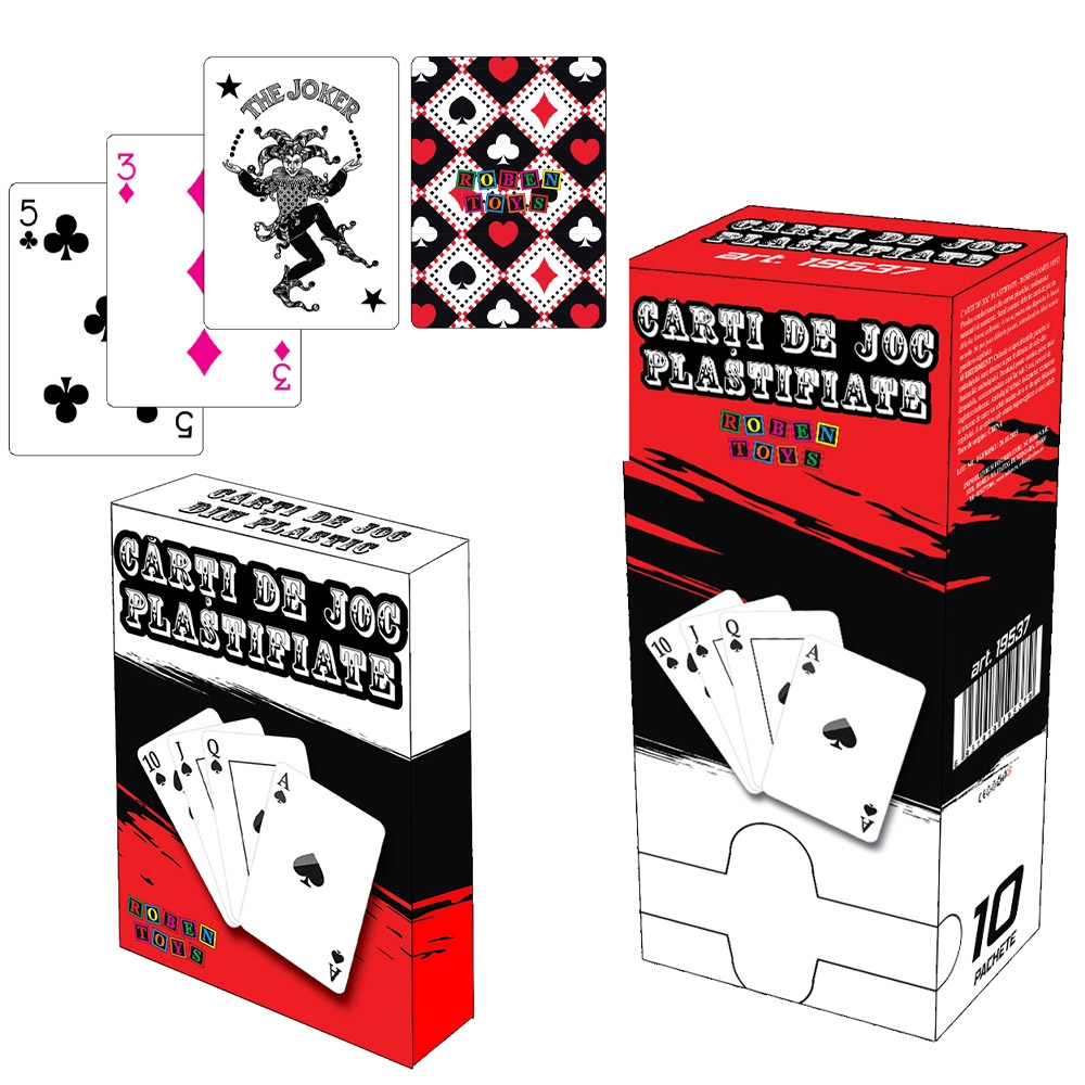 Carti de joc, plastifiate - ROBENTOYS