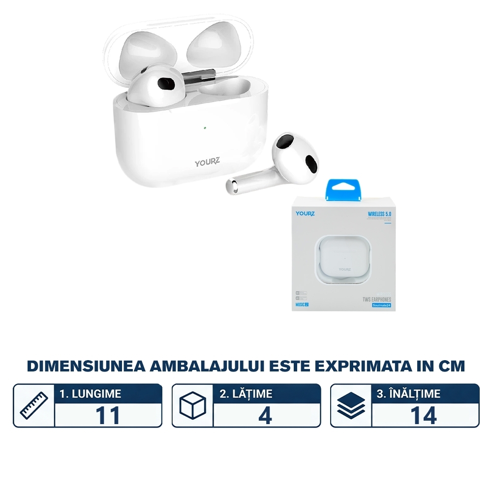 Casti wireless, bluetooth 5.0, Soulmate - imagine 2