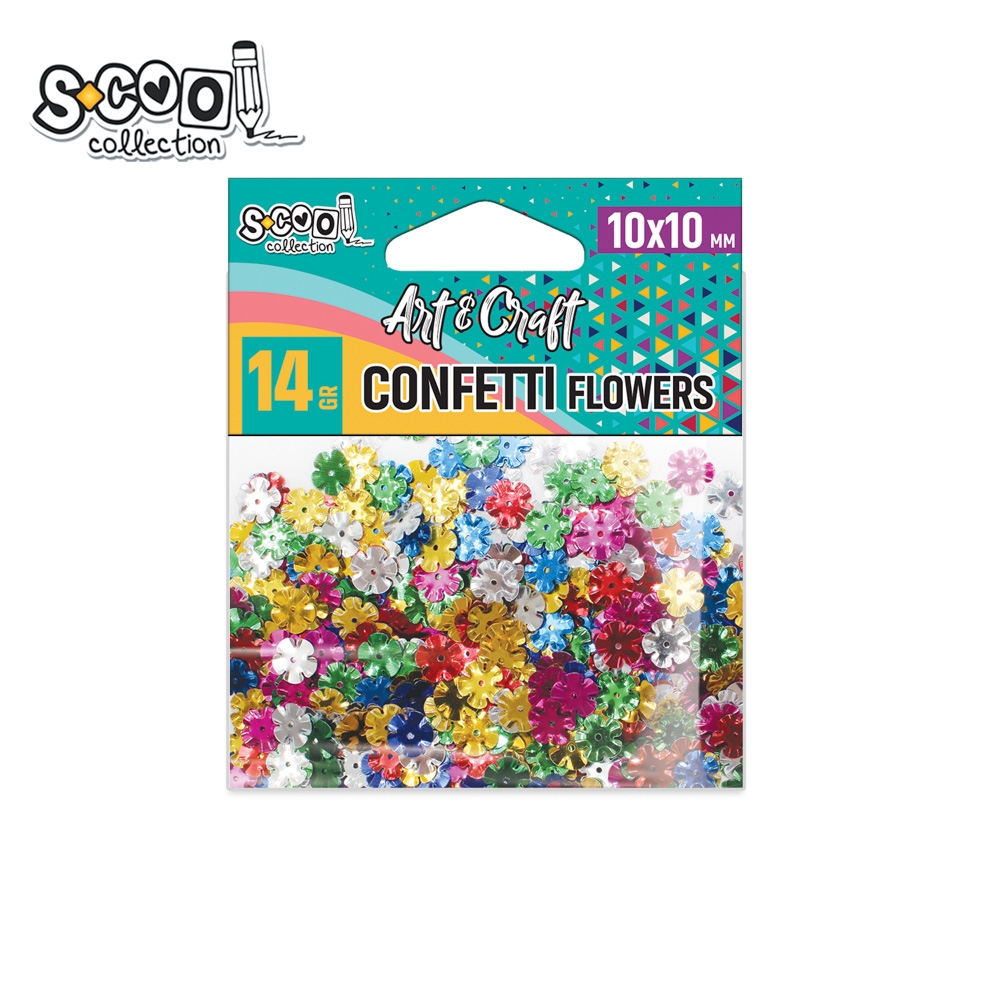 Accesorii craft, confetti floricele, 14 gr - S-COOL