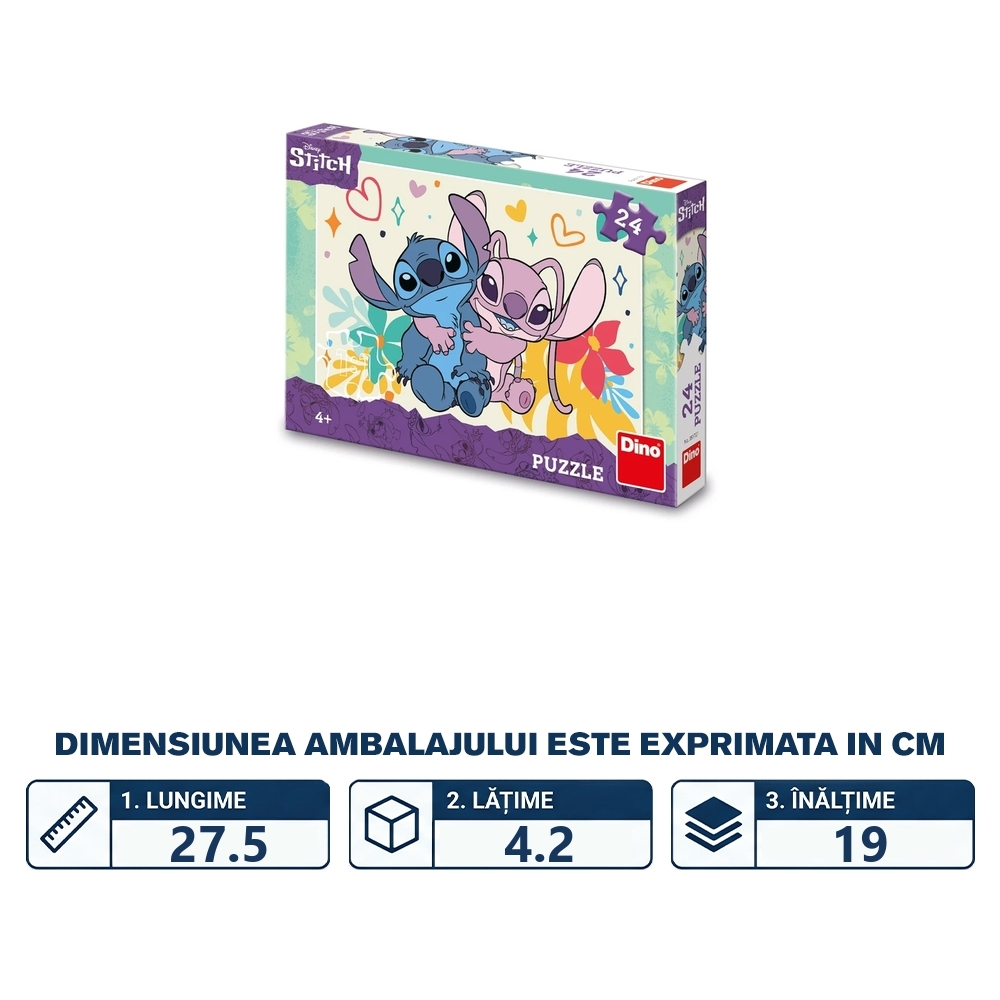 Puzzle 24 piese, Stitch si Angel - DINO TOYS - imagine 2