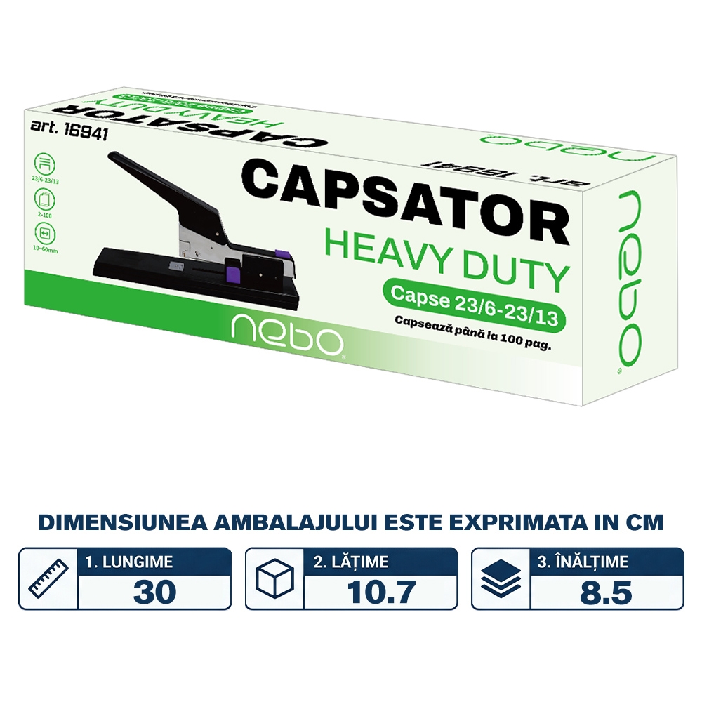 Capsator Heavy Duty, 100 coli - NEBO - imagine 2
