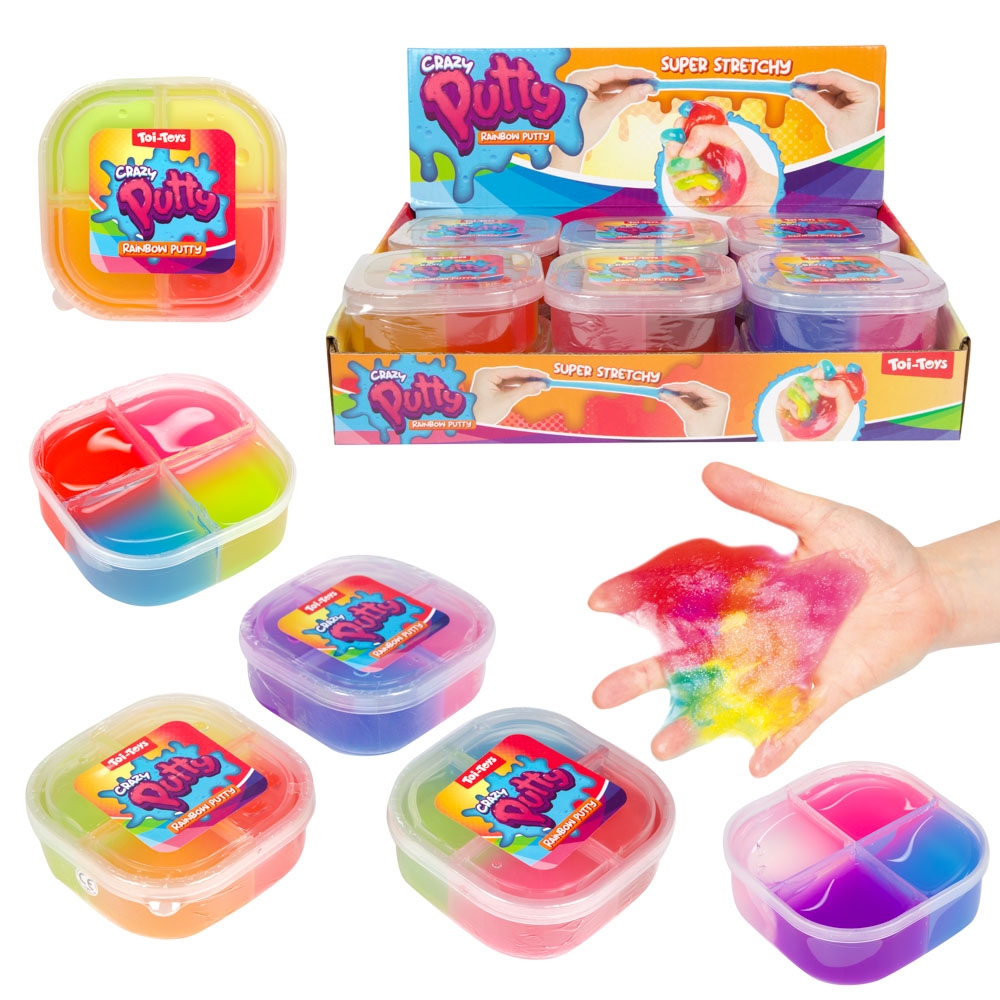Putty curcubeu, 12 buc/set - Toi-Toys