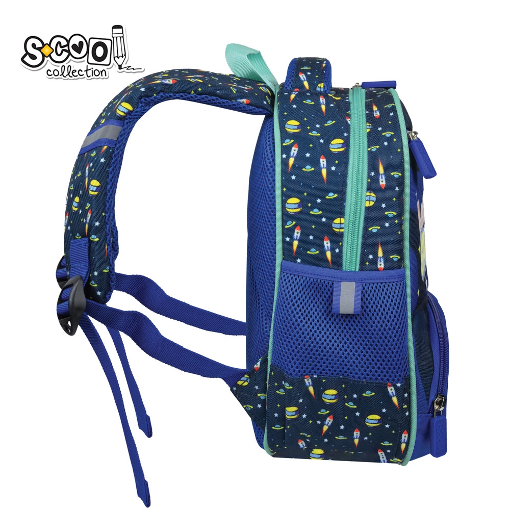 Ghiozdan gradinita, 30x25x14 cm, LET’S GO TO SPACE - S-COOL - imagine 3