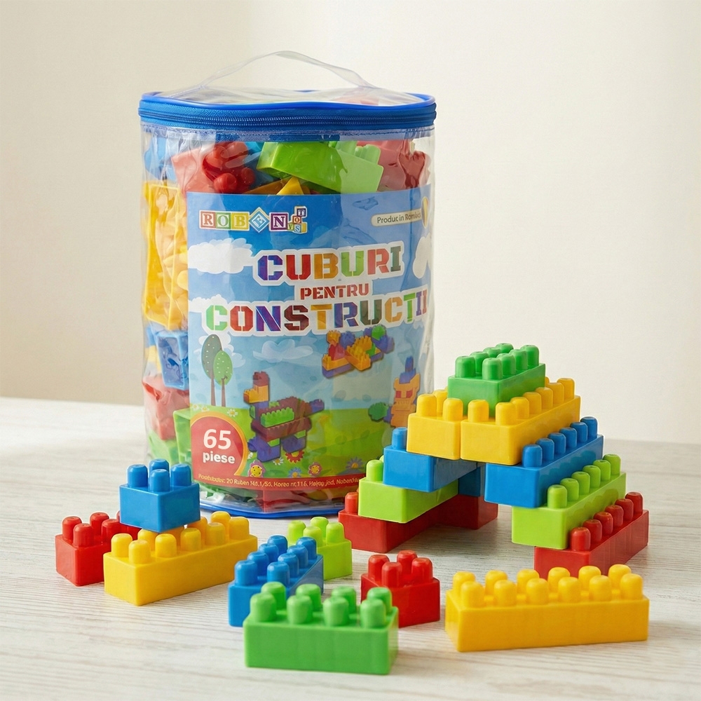 Cuburi 65 piese - ROBENTOYS - imagine 8