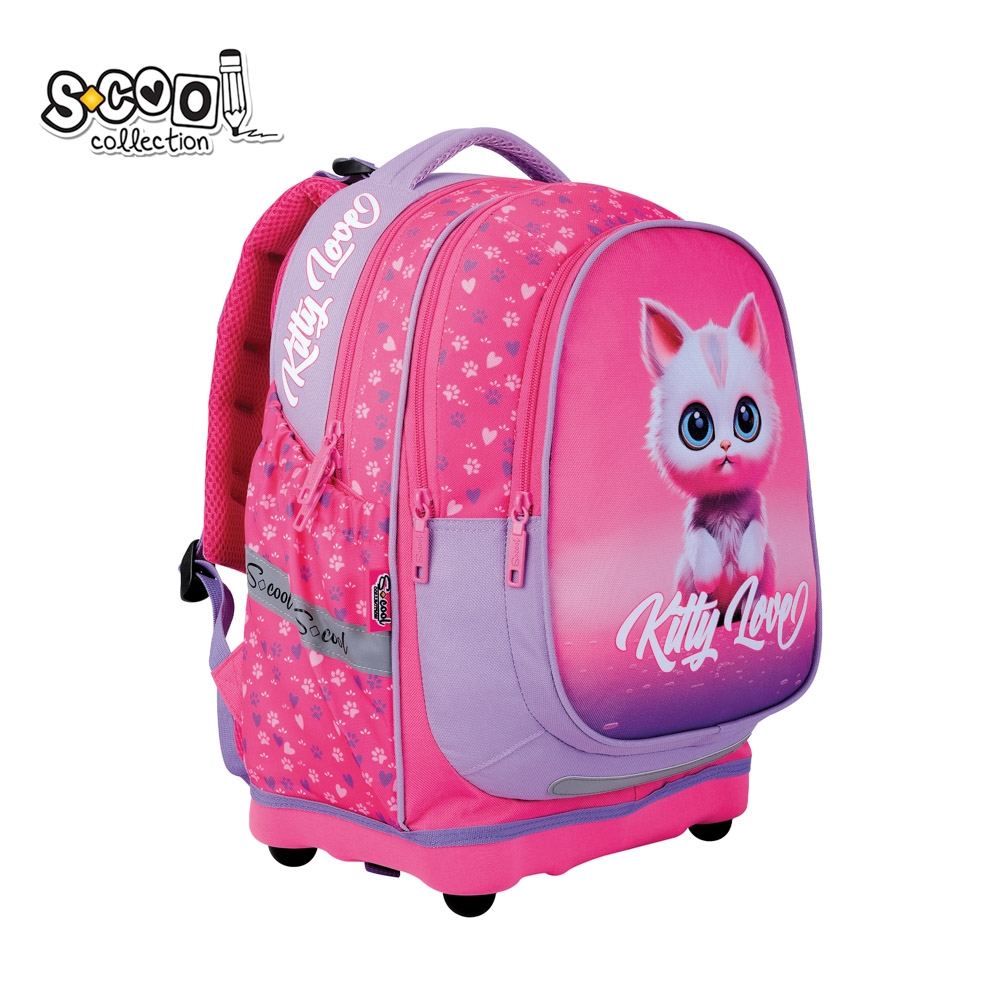 Ghiozdan anatomic, 39x33x18 cm, KITTY LOVE - S-COOL - imagine 3