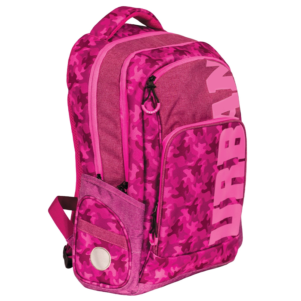 Ghiozdan anatomic, compartiment laptop, URBAN, 46x31x16 cm, PURPLE MILITARY - S-COOL
