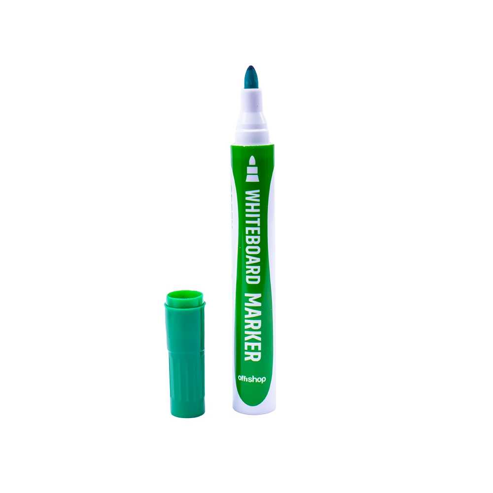 Marker whiteboard, verde, 2-3,5 mm, 12/set - OFFISHOP - imagine 2