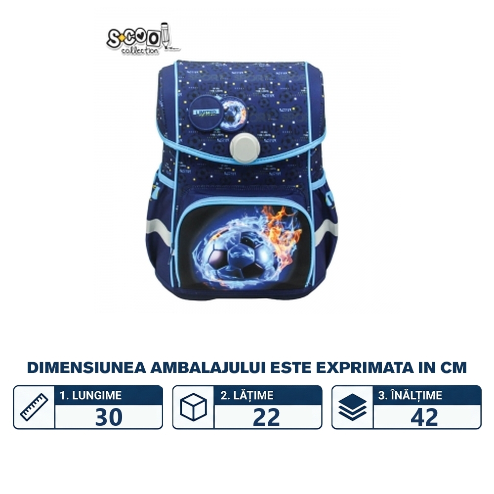 Ghiozdan anatomic Premium, 42x30x22 cm, LIMITED EDITION - S-COOL - imagine 2