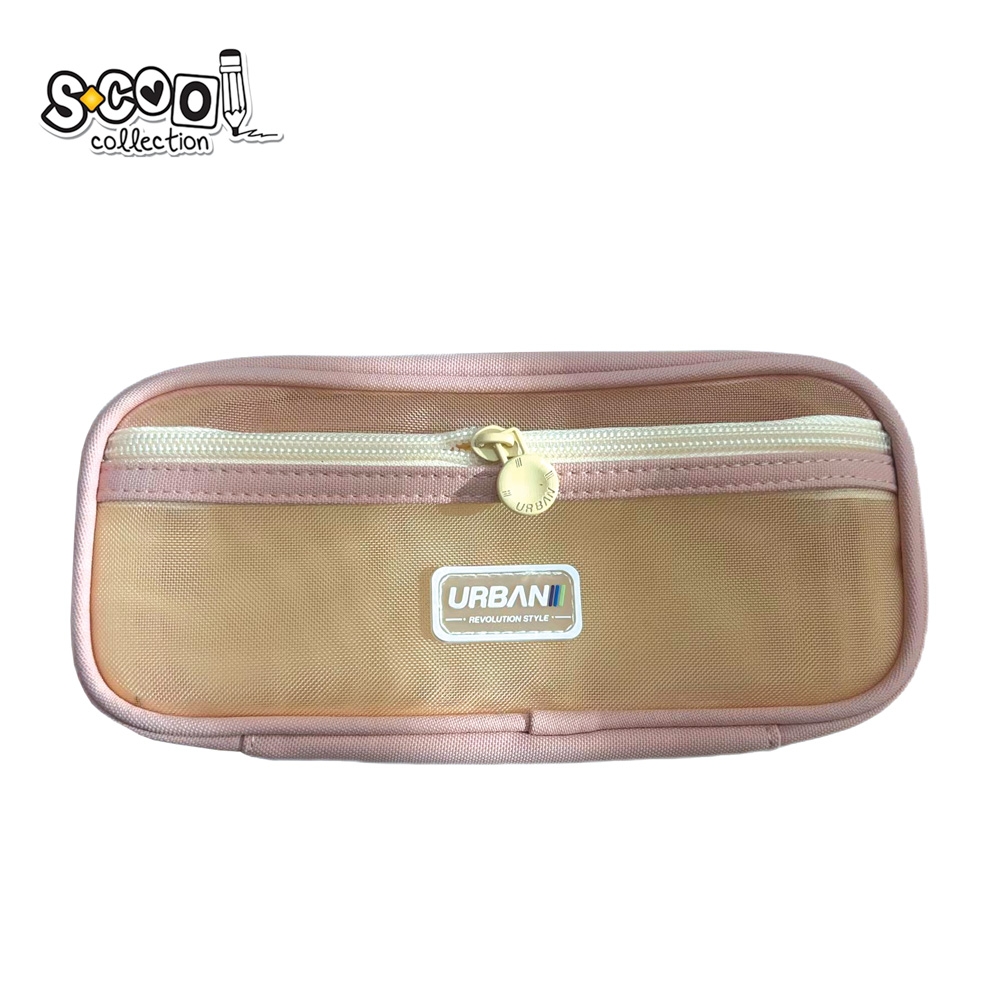Penar borseta Urban, 2 fermoare, LIGHT PINK, 22.5x5x11 cm - S-COOL