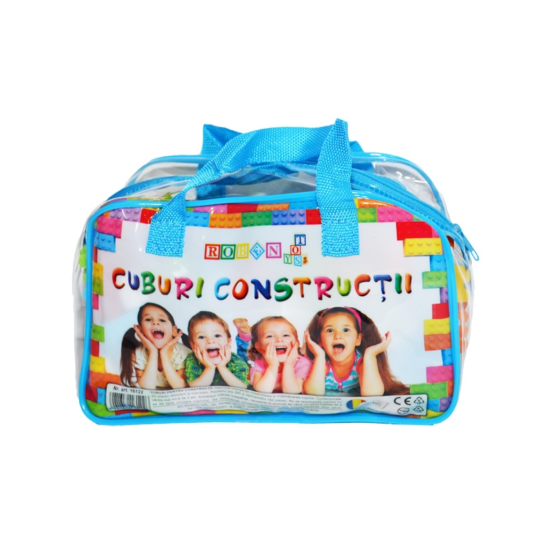 Cuburi constructii in gentuta, 160 piese/285g - ROBENTOYS - imagine 8
