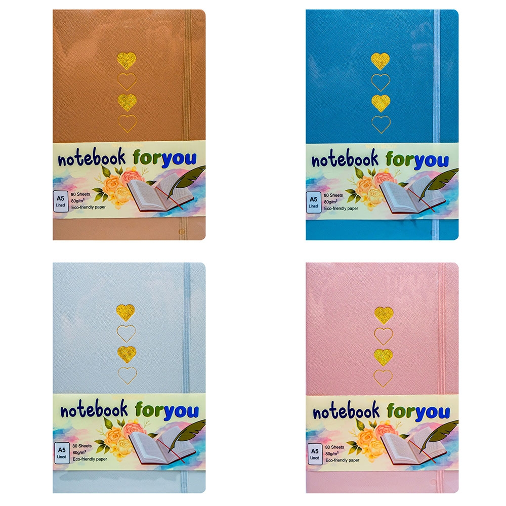 Notes A5, PU, 80 file