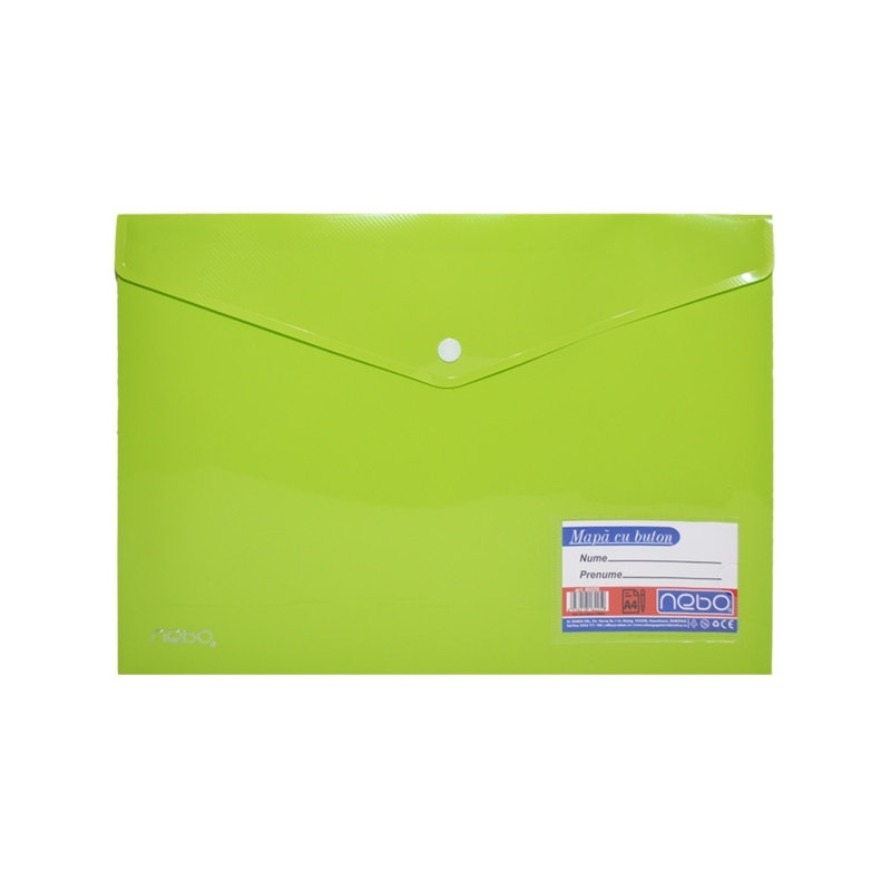 Mapa A4, din plastic, cu capsa - NEBO