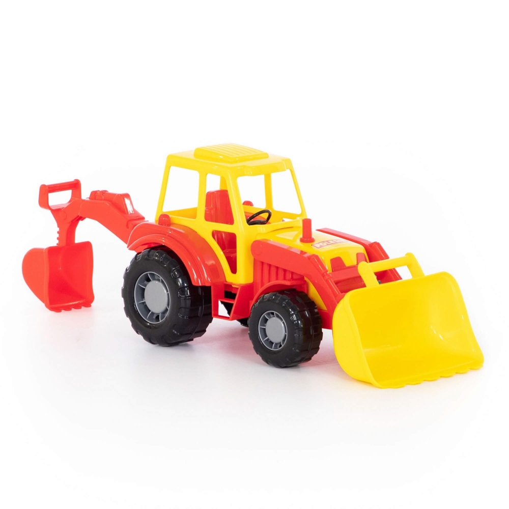 Tractor-excavator - Altay, 37x17x22 cm, Polesie - imagine 11