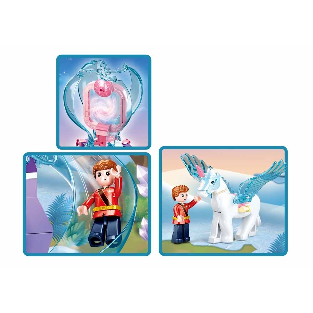 Set de constructie Fairy, 247 piese, Turnul fermecat - Sluban - imagine 5