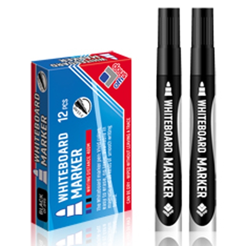 Marker whiteboard, negru, 2-3,5 mm, 12 buc/set - OFFISHOP