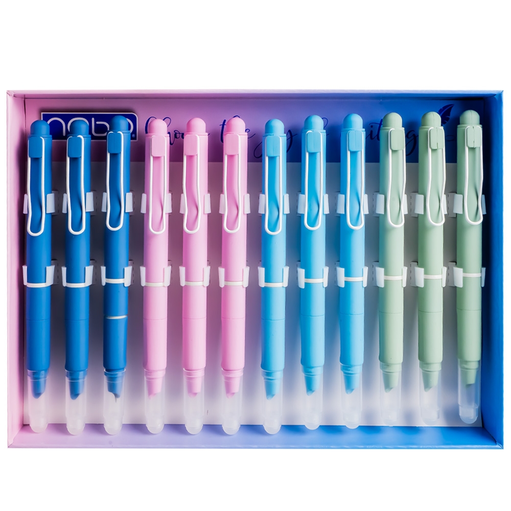 Stilou din plastic, cu mecanism, cerneala termosensibila - NEBO - imagine 4