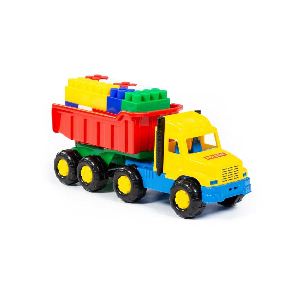 Camion + cuburi/17 piese - Favorite, 29x10x14 cm, Polesie - imagine 10