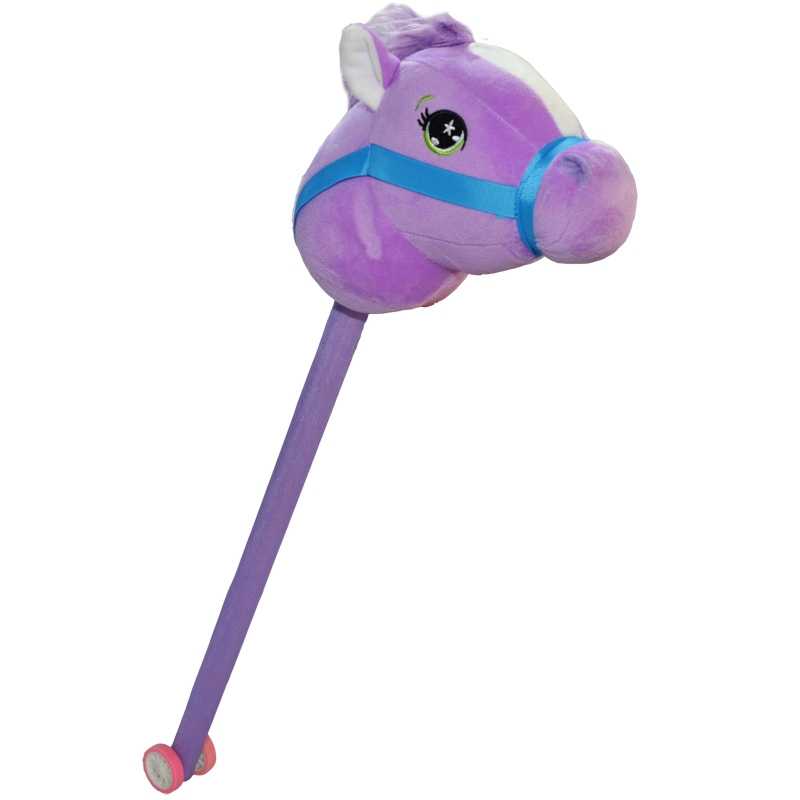 Calut de calarit, cu bat + rotile, cu sunet, 73 cm - imagine 4