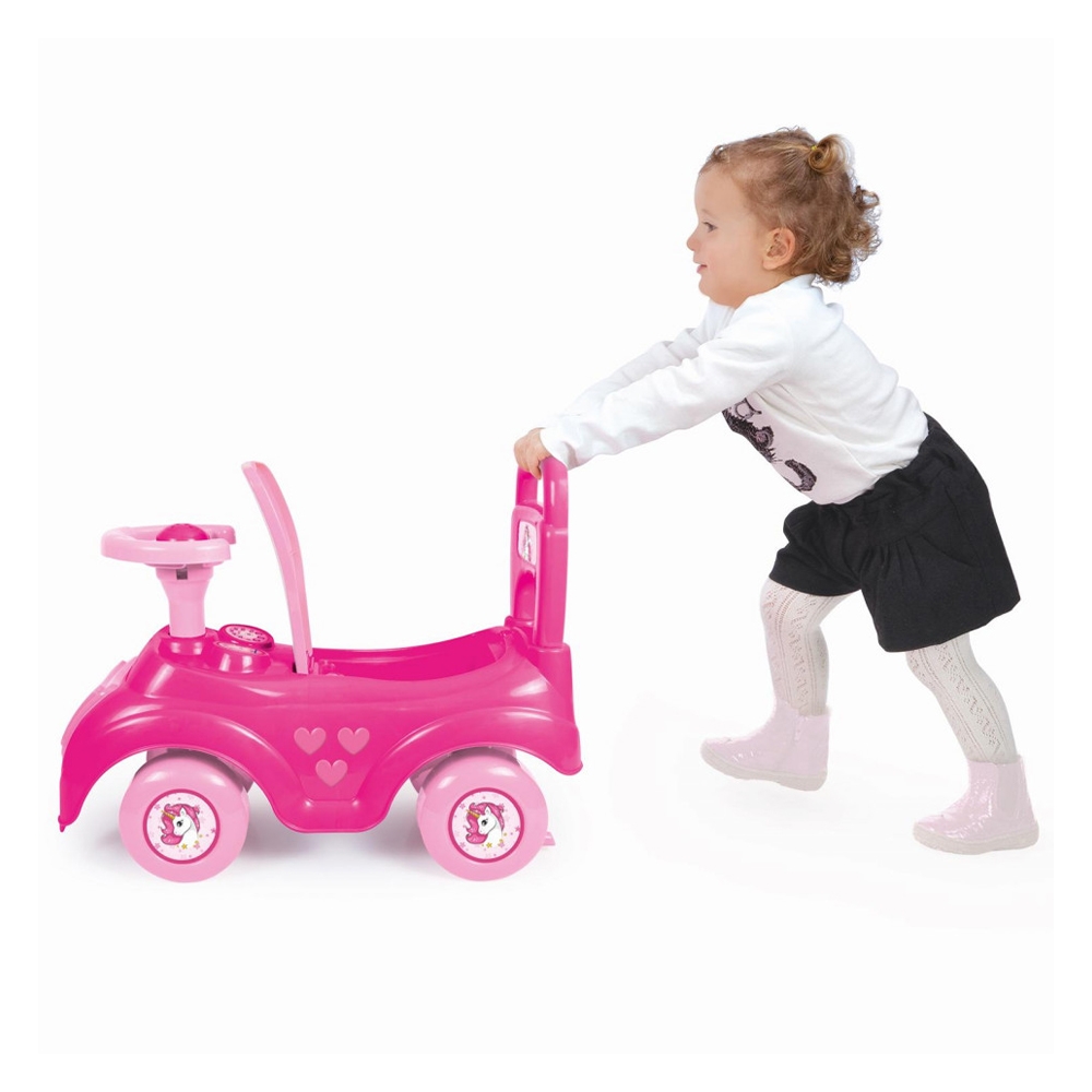 Masinuta fara pedale/roz Unicorn 37x48x21cm - Dolu - imagine 3