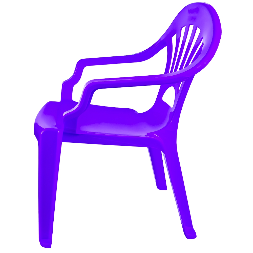 Scaunel din plastic, mov, 40x35x54.5 cm - ROBENTOYS - imagine 5