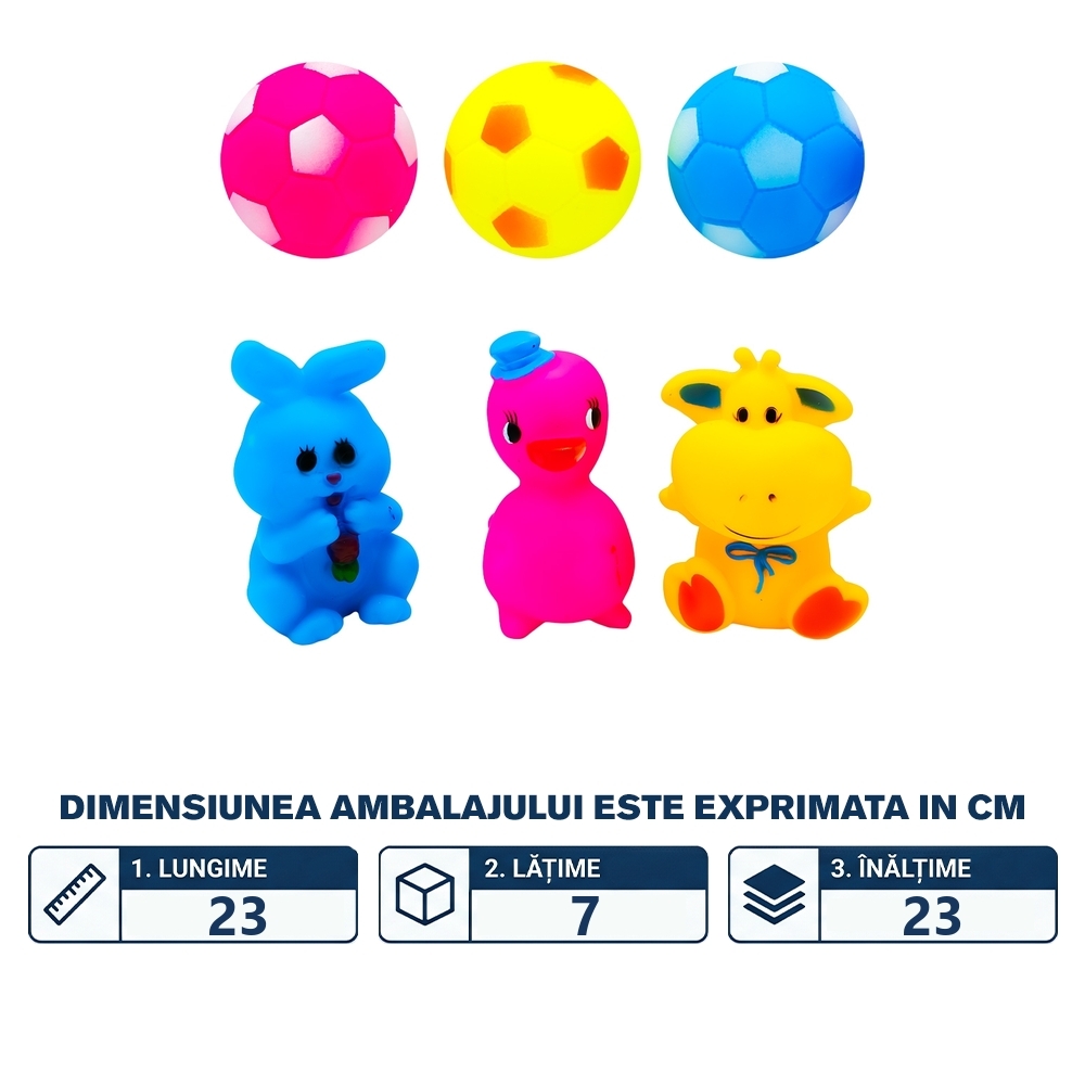 Jucarii chitaitoare - Animale si mingi - imagine 2
