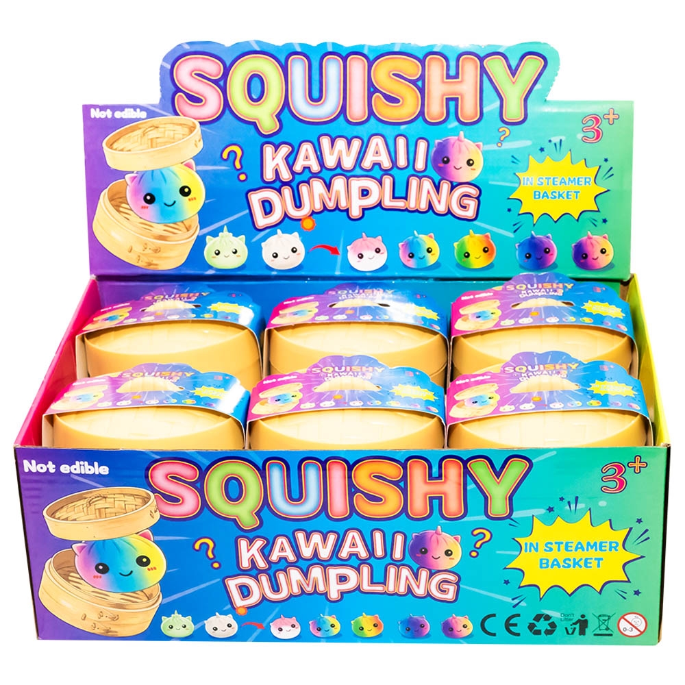 Jucarie antistres, Squishy dumpling - Rainbow - imagine 5