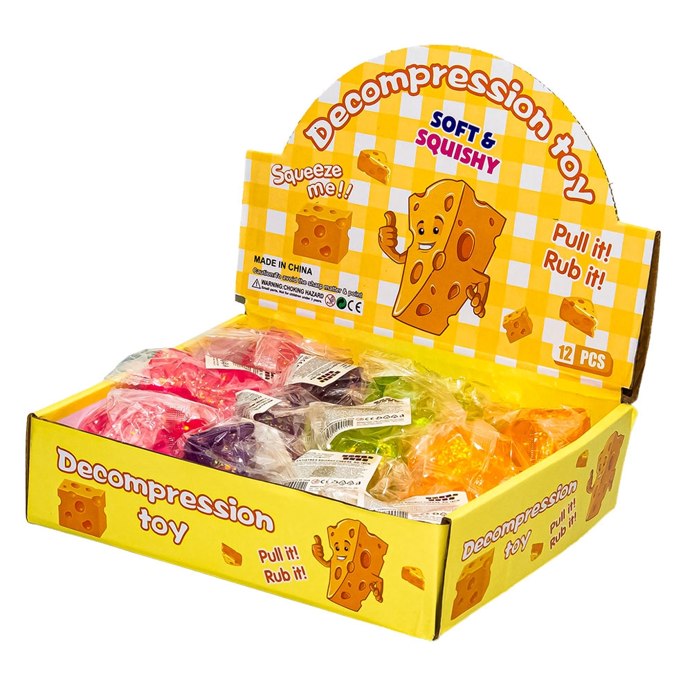 Jucarie antistres Squishy, Cheese - imagine 8