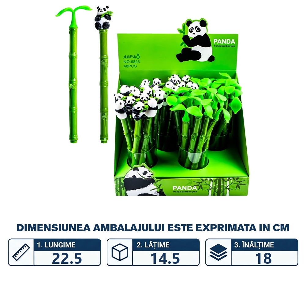 Pix cu gel, Bambus/Panda - imagine 2