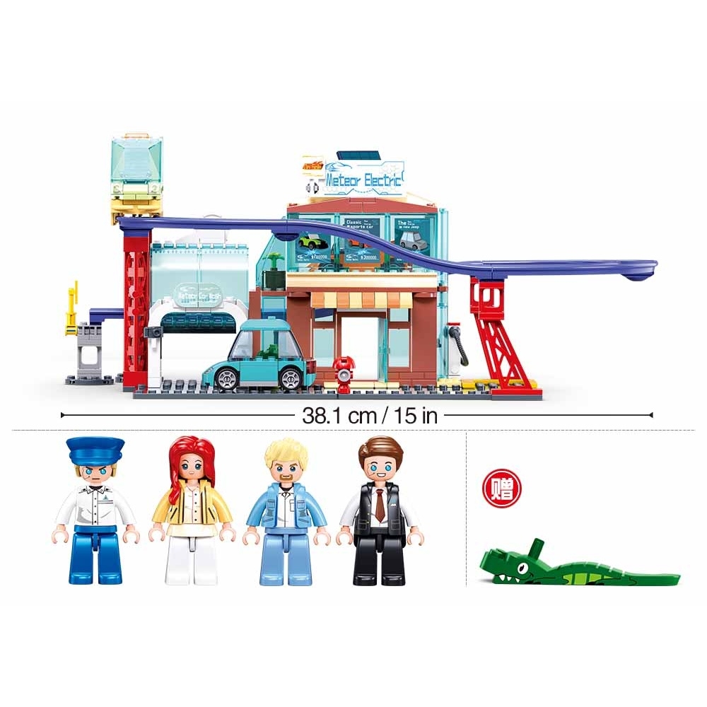 Set de constructie Metropolis, 379 piese, Statia centrala a orasului - Sluban - imagine 3