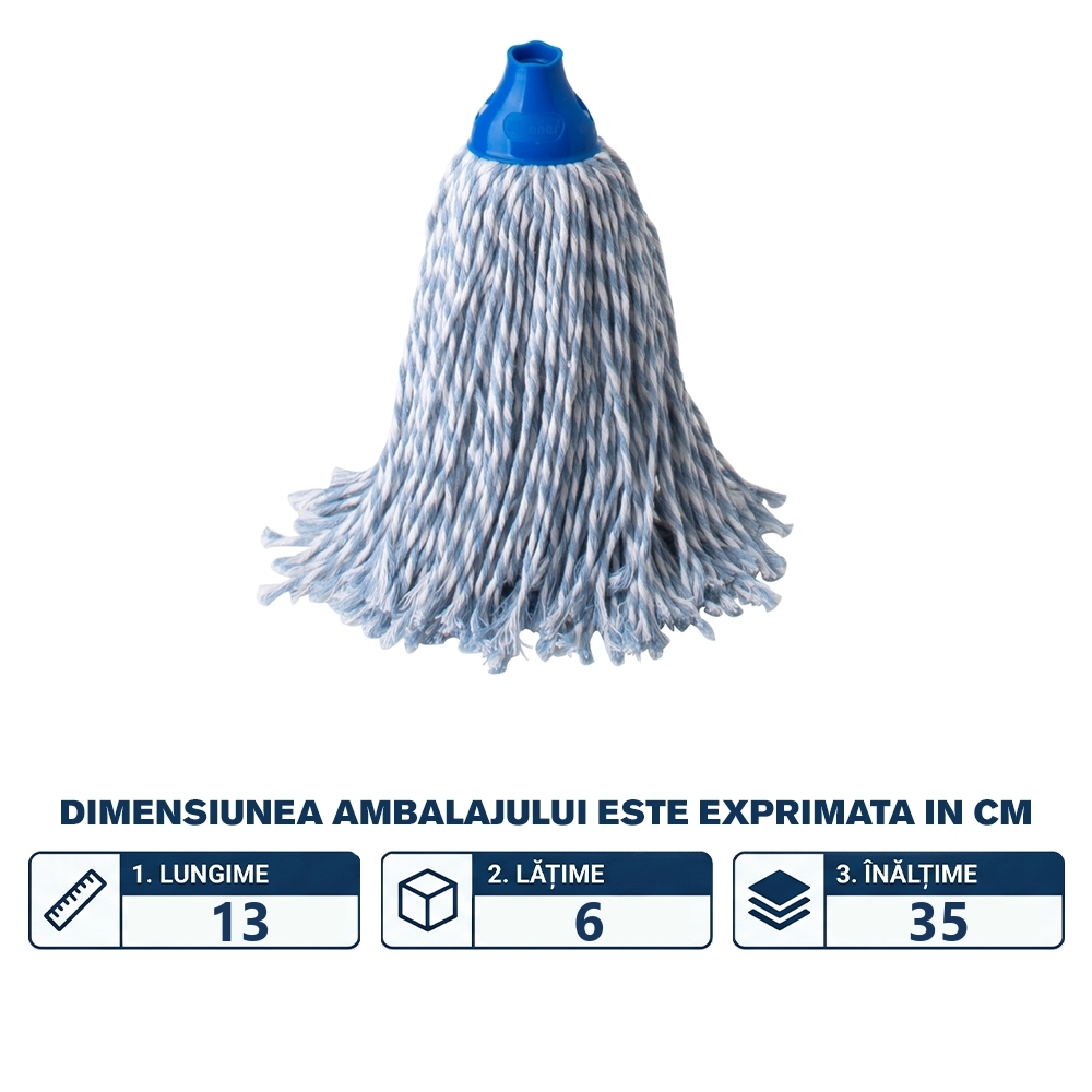 Mop bumbac - KLEANER - imagine 2
