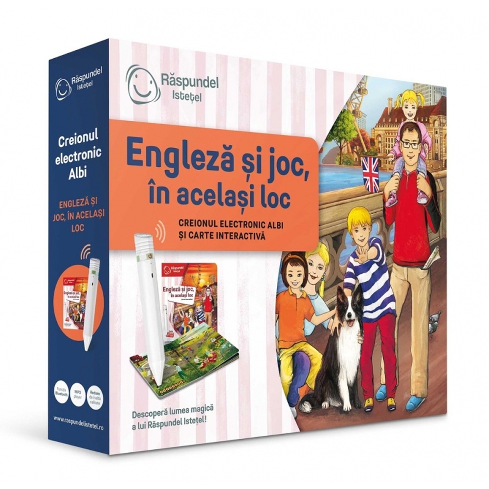 Pachet Raspundel Istetel, Creion si carte - Engleza si joc, in acelasi loc, ALBI - BLACKFIRE