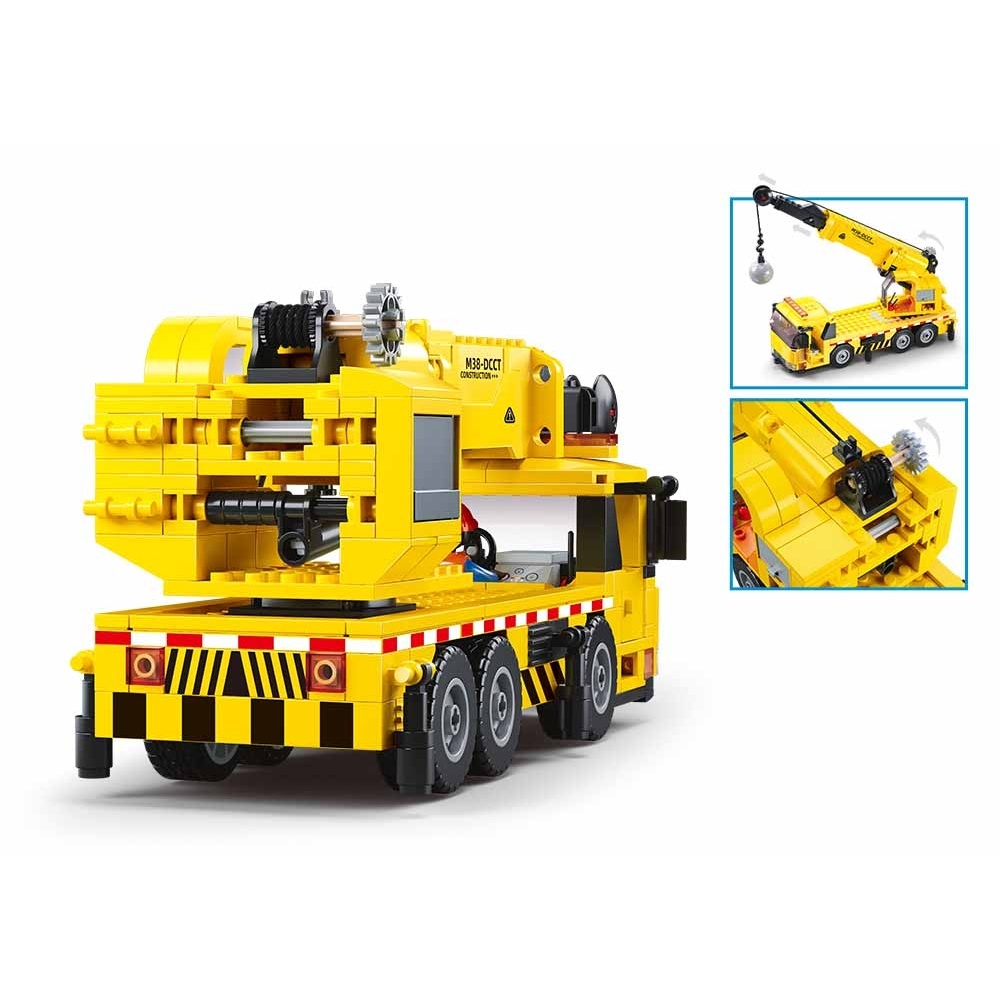 Set de constructie Town, 293 piese, Macare cu bila de demolare - Sluban - imagine 4