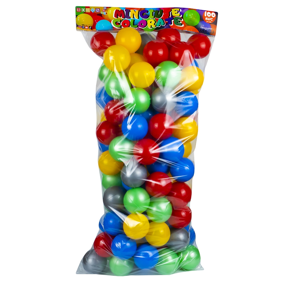 Mingiute plastic, 7 cm, 100 buc/punga - ROBENTOYS - imagine 6