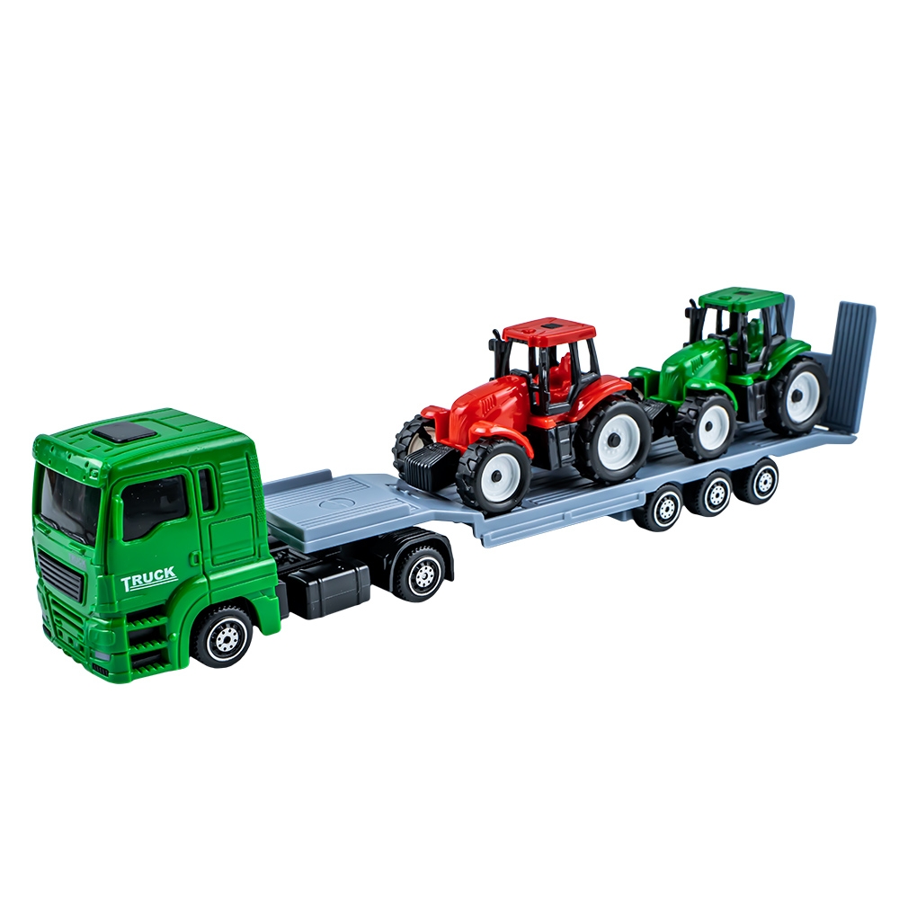 Camion platforma + 2 tractoare - imagine 2