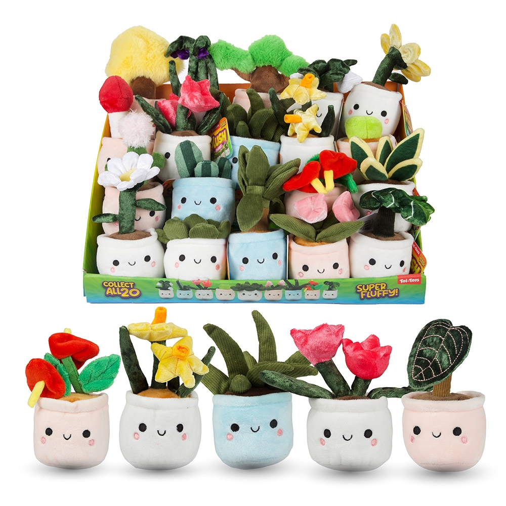 Jucarie de plus, Planta in ghiveci, 12 cm - Toi-Toys