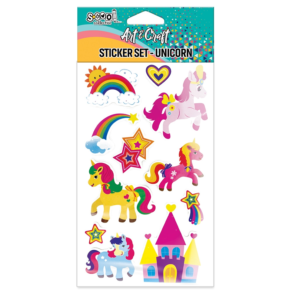 Accesorii craft, stickere 3D, Unicorn - S-COOL