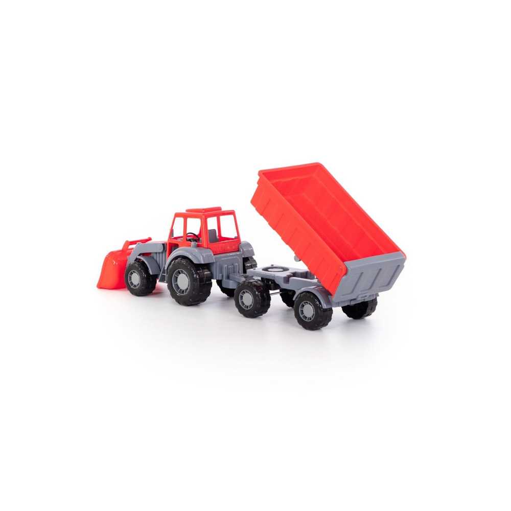 Tractor cu remorca si incarcator - Altay, 67x17x18 cm, Polesie - imagine 8