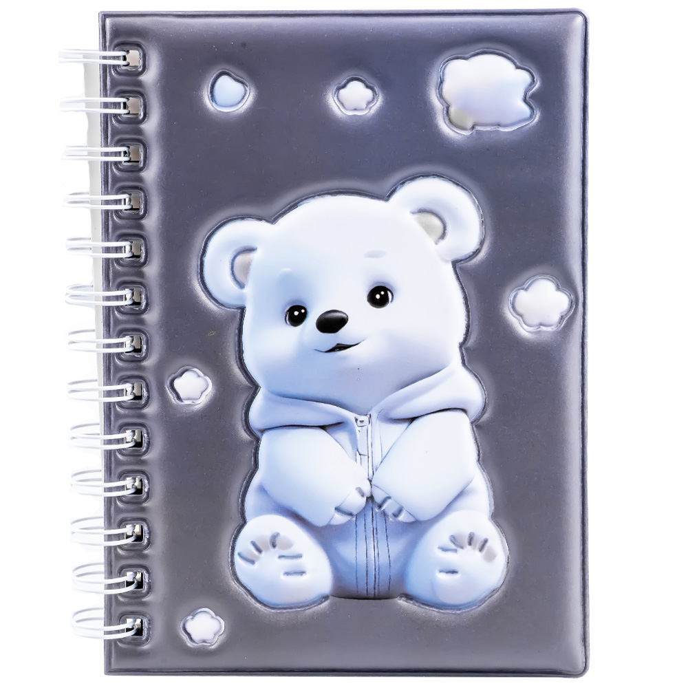 Notes A6, cu arc, 3D, Ursulet - imagine 6