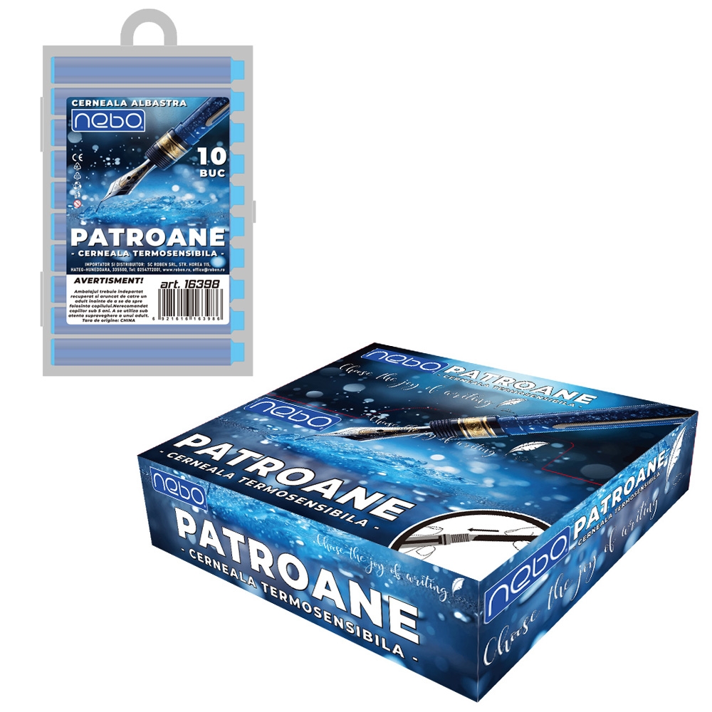 Patroane cerneala termosensibila, 10buc/set - NEBO