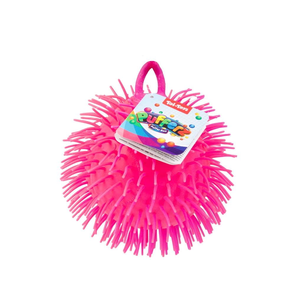 Jucarie Pufferz, minge cu tepi, 15 cm - Toi-Toys - imagine 6
